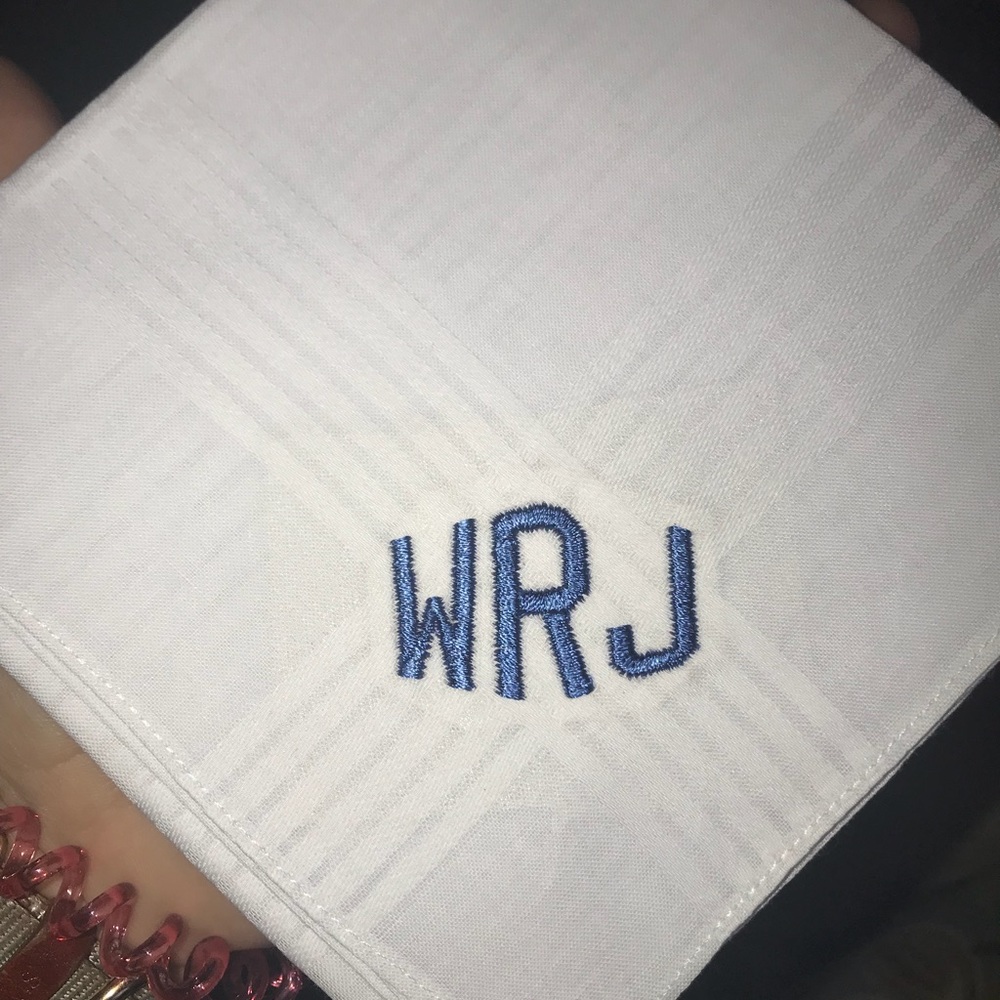 Monogrammed Hankies personalized